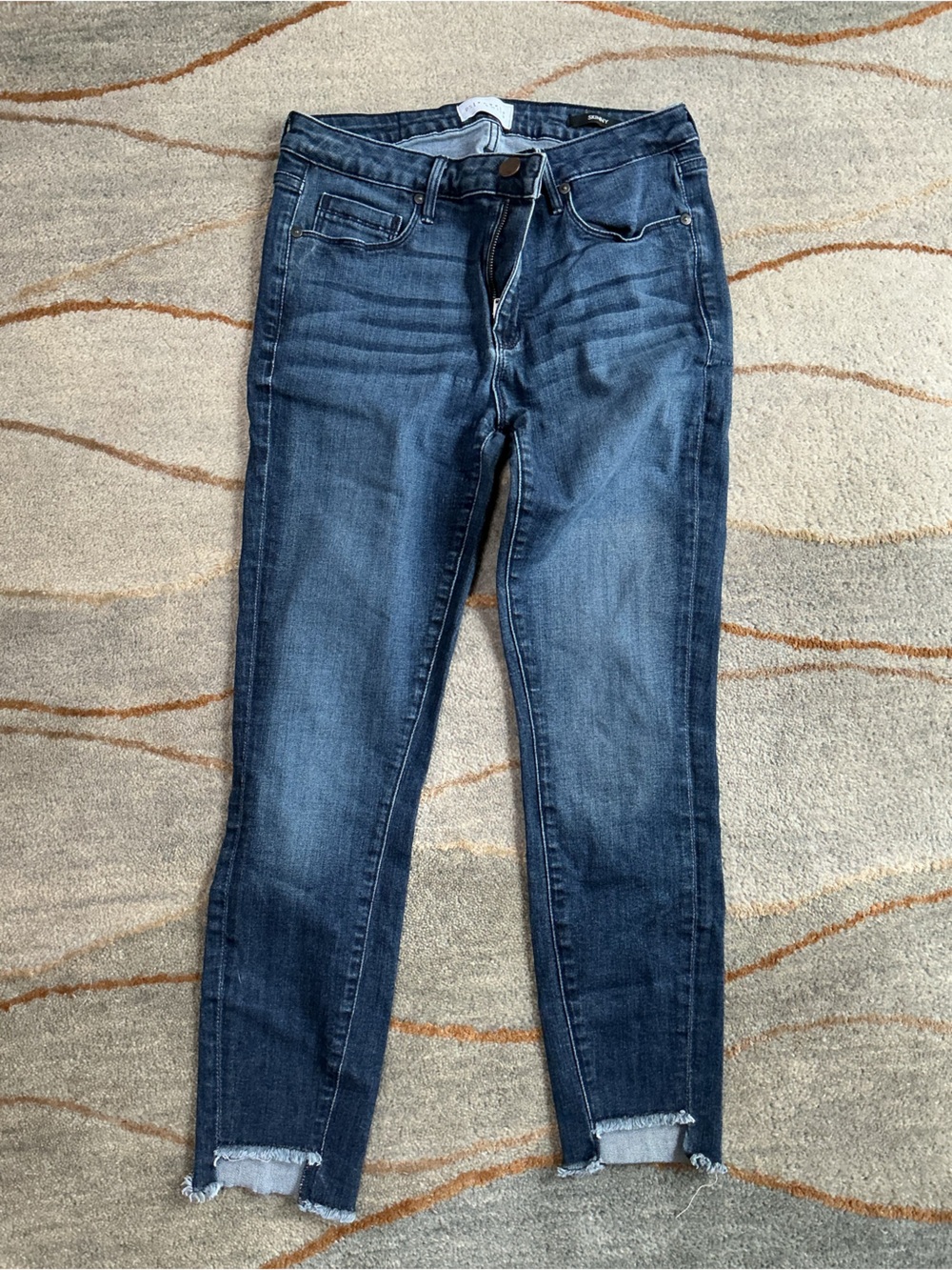 PARKER SMITH Dark Blue High-Rise Skinny Jeans